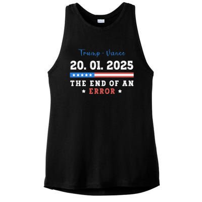 End Of An Error January 20 2025 Inauguration Day Trump Ladies PosiCharge Tri-Blend Wicking Tank