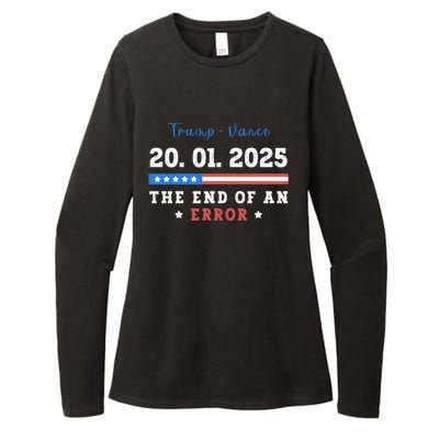 End Of An Error January 20 2025 Inauguration Day Trump Womens CVC Long Sleeve Shirt