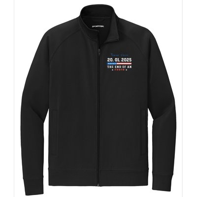 End Of An Error January 20 2025 Inauguration Day Trump Stretch Full-Zip Cadet Jacket