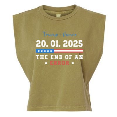 End Of An Error January 20 2025 Inauguration Day Trump Garment-Dyed Women's Muscle Tee