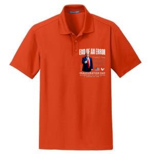 End Of An Error Trump Inauguration Day Memorabilia Dry Zone Grid Polo