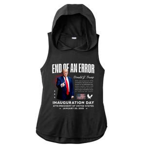 End Of An Error Trump Inauguration Day Memorabilia Ladies PosiCharge Tri-Blend Wicking Draft Hoodie Tank