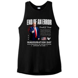 End Of An Error Trump Inauguration Day Memorabilia Ladies PosiCharge Tri-Blend Wicking Tank