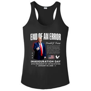 End Of An Error Trump Inauguration Day Memorabilia Ladies PosiCharge Competitor Racerback Tank