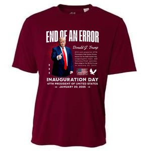 End Of An Error Trump Inauguration Day Memorabilia Cooling Performance Crew T-Shirt