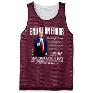 End Of An Error Trump Inauguration Day Memorabilia Mesh Reversible Basketball Jersey Tank