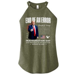 End Of An Error Trump Inauguration Day Memorabilia Women's Perfect Tri Rocker Tank