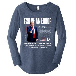 End Of An Error Trump Inauguration Day Memorabilia Women's Perfect Tri Tunic Long Sleeve Shirt