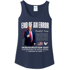 End Of An Error Trump Inauguration Day Memorabilia Ladies Essential Tank