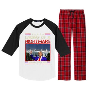 Ending Of A Nightmare January 20th 2025 Donald Trump Raglan Sleeve Pajama Set