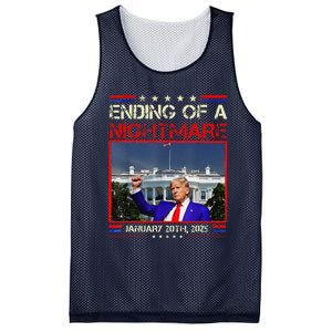 Ending Of A Nightmare January 20th 2025 Donald Trump Mesh Reversible Basketball Jersey Tank