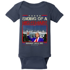 Ending Of A Nightmare January 20th 2025 Donald Trump Baby Bodysuit