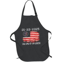 End Of An Error January 20 2025 Inauguration Trump American Full-Length Apron With Pockets