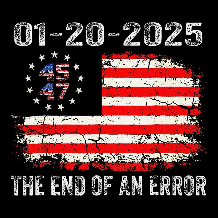 End Of An Error January 20 2025 Inauguration Trump American Full-Length Apron With Pockets