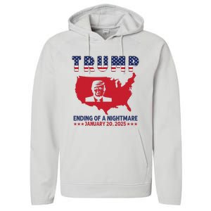 Ending Of A Nightmare January 20th Inauguration Day 2025 Performance Fleece Hoodie