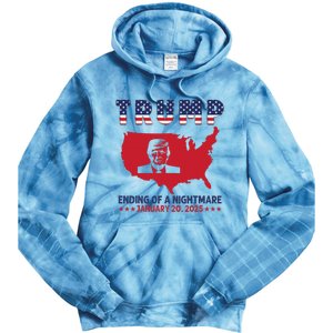 Ending Of A Nightmare January 20th Inauguration Day 2025 Tie Dye Hoodie