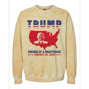 Ending Of A Nightmare January 20th Inauguration Day 2025 Colorblast Crewneck Sweatshirt