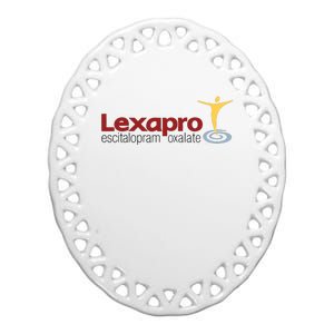 Escitalopram Oxalate Ash Grey Lexapro Ceramic Oval Ornament