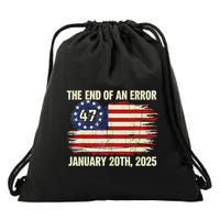 End Of An Error January 20th 2025 Inauguration Vintage Drawstring Bag
