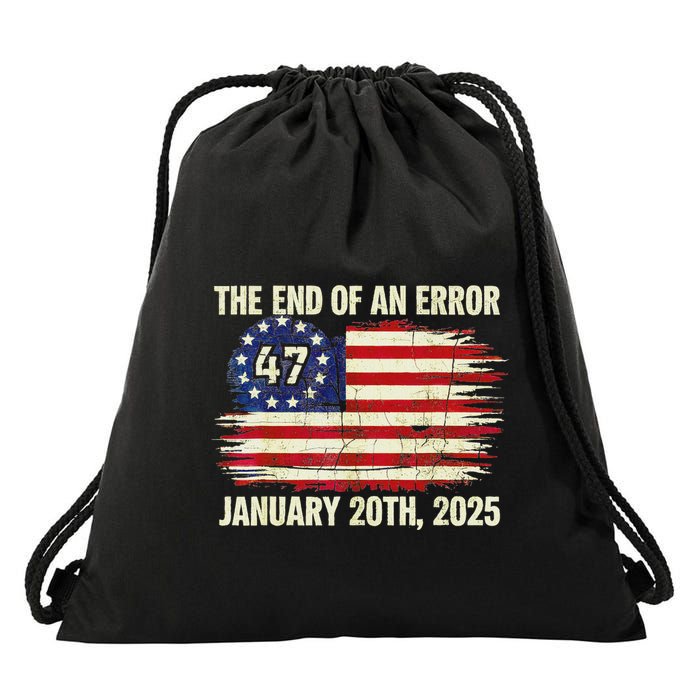 End Of An Error January 20th 2025 Inauguration Vintage Drawstring Bag