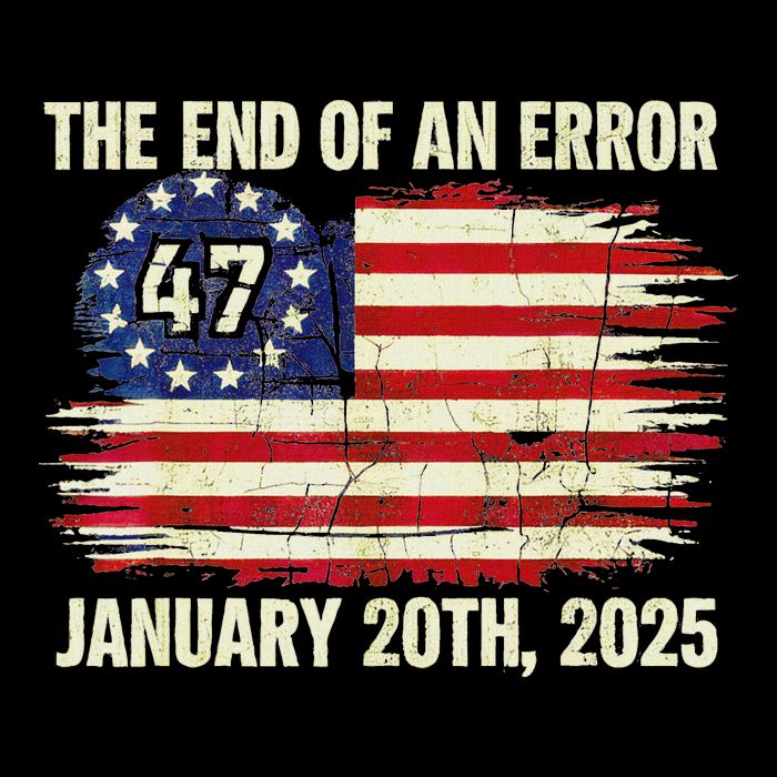 End Of An Error January 20th 2025 Inauguration Vintage Drawstring Bag
