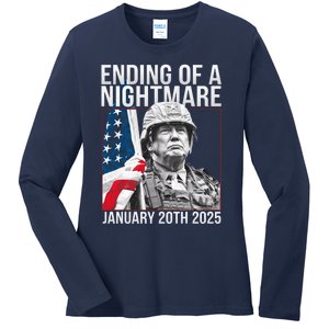 Ending Of A Nightmare January 20th 2025 January 20th 2025 End Of A Nightmare Ladies Long Sleeve Shirt