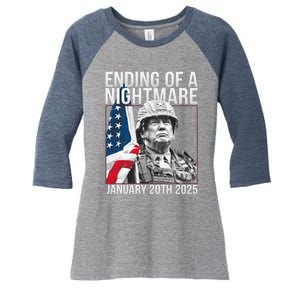 Ending Of A Nightmare January 20th 2025 January 20th 2025 End Of A Nightmare Women's Tri-Blend 3/4-Sleeve Raglan Shirt