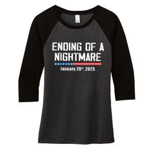 Ending Of A Nightmare January 20th 2025 Women's Tri-Blend 3/4-Sleeve Raglan Shirt