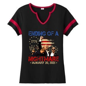 Ending Of A Nightmare January 20th 2025 Inauguration Day Ladies Halftime Notch Neck Tee