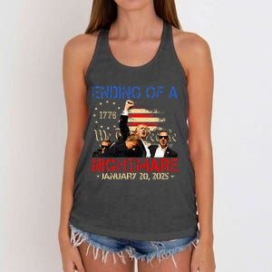 Ending Of A Nightmare January 20th 2025 Inauguration Day Women's Knotted Racerback Tank