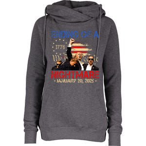 Ending Of A Nightmare January 20th 2025 Inauguration Day Womens Funnel Neck Pullover Hood