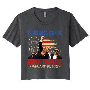 Ending Of A Nightmare January 20th 2025 Inauguration Day Women's Crop Top Tee