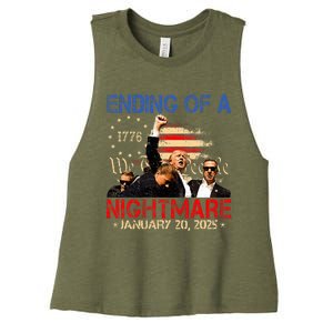 Ending Of A Nightmare January 20th 2025 Inauguration Day Women's Racerback Cropped Tank