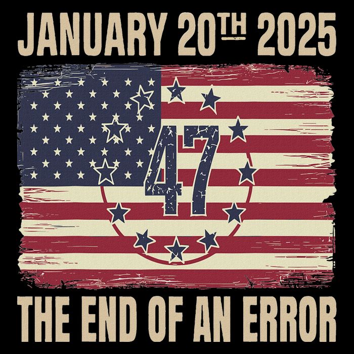 End Of An Error On January 20 2025 Inauguration Day Metallic Star Ornament