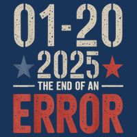 End Of An Error On January 20 2025 Inauguration Day Flat Bill Trucker Hat