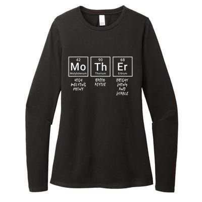 Elements Of A Mother | Mom Funny Mothersday Gift | Womens Womens CVC Long Sleeve Shirt