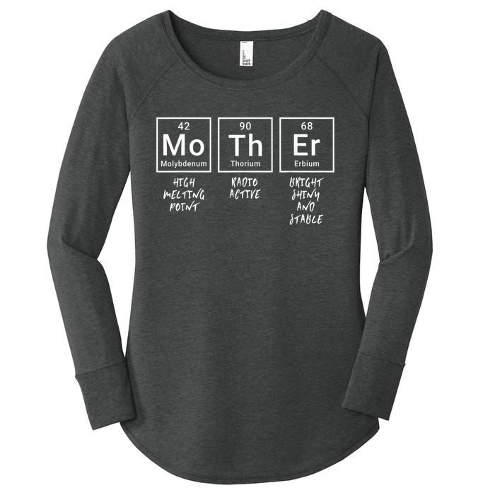 Elements Of A Mother | Mom Funny Mothersday Gift | Womens Women's Perfect Tri Tunic Long Sleeve Shirt