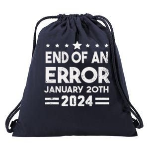 End Of An Error January 20th 2024 Trump Inauguration Day Drawstring Bag