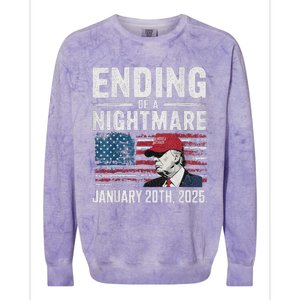 Ending Of A Nightmare January 20 2025 Colorblast Crewneck Sweatshirt