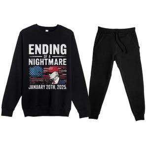 Ending Of A Nightmare January 20 2025 Premium Crewneck Sweatsuit Set