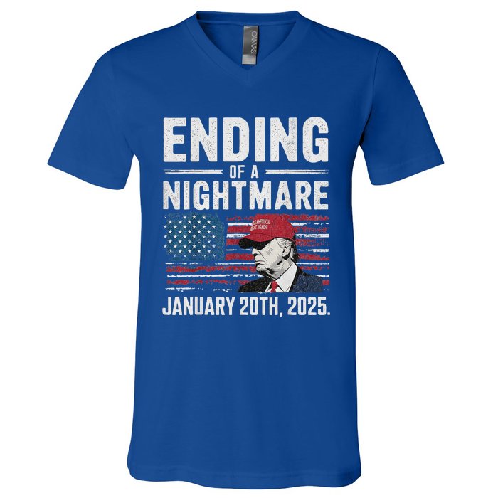 Ending Of A Nightmare January 20 2025 V-Neck T-Shirt