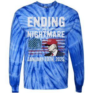 Ending Of A Nightmare January 20 2025 Tie-Dye Long Sleeve Shirt