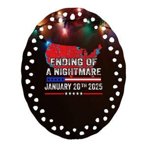 Ending Of A Nightmare January 20th 2025 Ceramic Oval Ornament