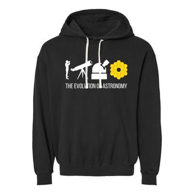 Evolution Of Astronomy Telescope James Webb Space Telescope Gift Garment-Dyed Fleece Hoodie