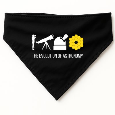 Evolution Of Astronomy Telescope James Webb Space Telescope Gift USA-Made Doggie Bandana