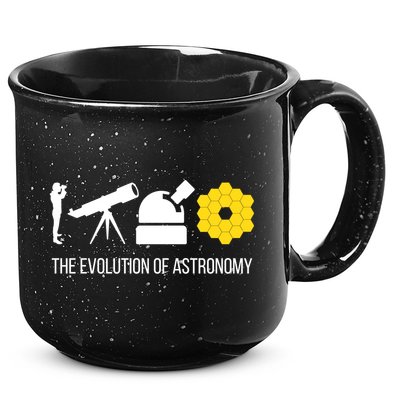 Evolution Of Astronomy Telescope James Webb Space Telescope Gift 15oz Campfire Ceramic Mug