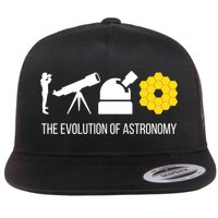 Evolution Of Astronomy Telescope James Webb Space Telescope Gift Flat Bill Trucker Hat