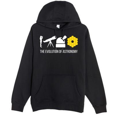 Evolution Of Astronomy Telescope James Webb Space Telescope Gift Premium Pullover Hoodie