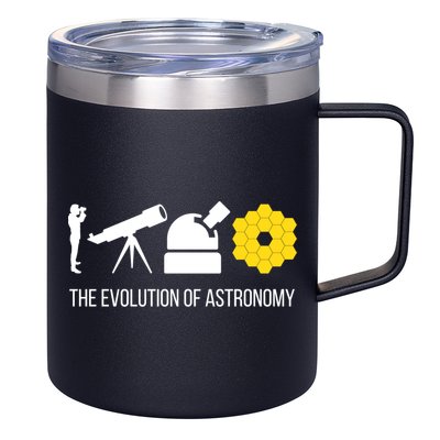 Evolution Of Astronomy Telescope James Webb Space Telescope Gift 12oz Stainless Steel Coffee Mug