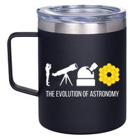 Evolution Of Astronomy Telescope James Webb Space Telescope Gift 12oz Stainless Steel Coffee Mug